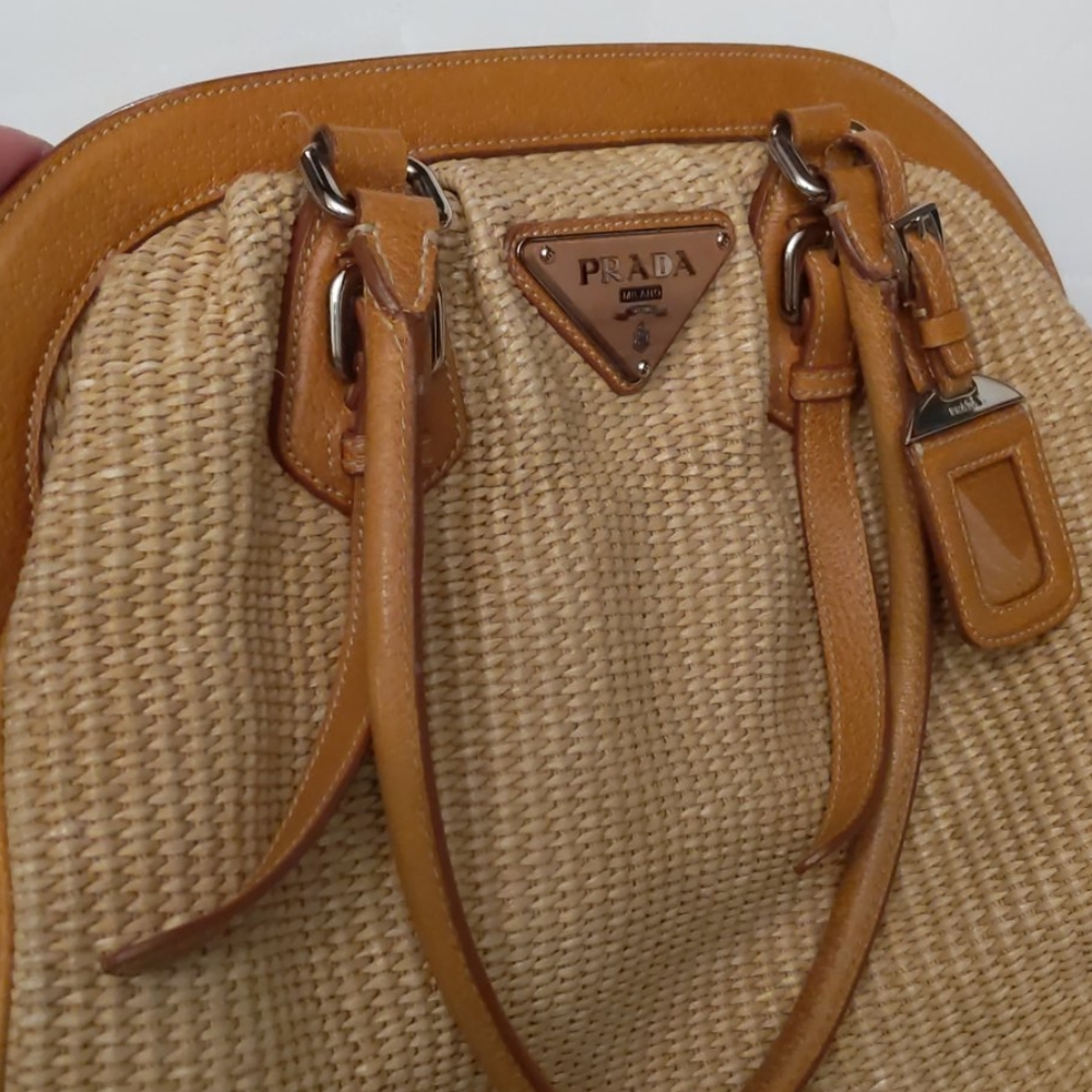 Authentic Prada Straw Bag Tote